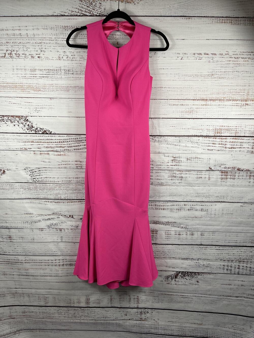 Jovani Dress Women's SZ 8 Pink Cutout High Neck Mermaid Maxi Formal Evening Gown